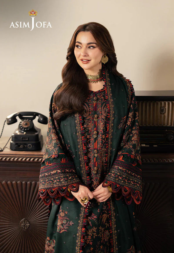 3PC DHANAK EMBROIDERED UNSTICHED SUIT 259