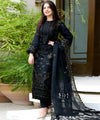 Black Lawn 3PC Embroidered-1020