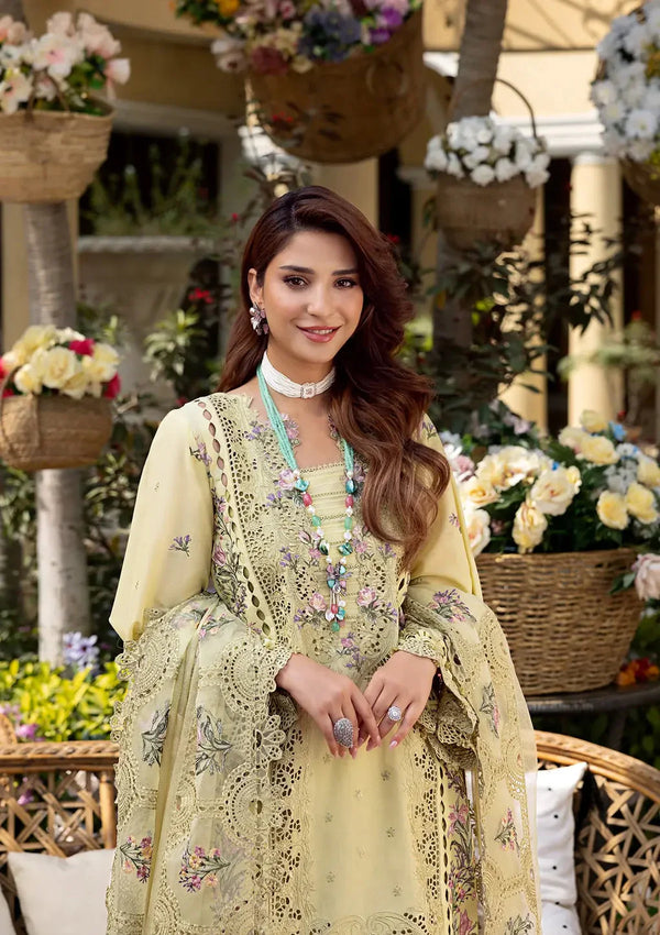 PREMIUM EMBROIDERED LUXURYLAWN | UNSTITCHED 3-PIECE SUIT 711