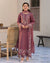 Lawn-3PC Embroidered Shirt with Chiffon Embroidered Dupatta- 1321