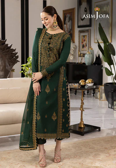 Dhanak 3PC Embroidered With Chiffon Embroidered Dupatta-244
