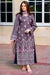 - 3PC DHANAK EMBROIDERED SHIRT WITH DHANAK EMBROIDERED SHAWL AND TROUSER - 681