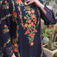 3PC DHANAK EMBROIDERED SHIRT WITH COURTRAI PRINTED SHAWL & TROUSER  V676