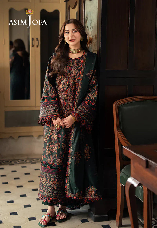 3PC DHANAK EMBROIDERED UNSTICHED SUIT 259