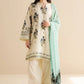 3Pc Digital Printed Lawn Shirt with Printed Dupatta CO 492