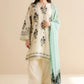 3Pc Digital Printed Lawn Shirt with Printed Dupatta CO 492