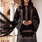 3 Piece Embroidered Lawn Shirt with Embroidered Bamber Chiffon Duppata BR 465