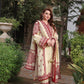 3PC DHANAK EMBROIDERED SHIRT WITH DHANAK EMBROIDERED SHAWL & TROUSER 672