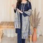3 Piece Embroidered Shirt with Printed Wool Shawl MB 830