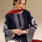 '- UNSTITCHED 3PC DHANAK EMBROIDERED SUIT 241