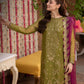 Dhanak  3PC Embroidered With Chiffon Embroidered Dupatta-243