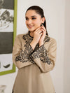 3PC DHANAK EMBROIDERED UNSTITCHED DRESS - 221