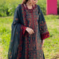 ASIM JOFA-3PC DHANAK EMBROIDERED SHIRT WITH DHANAK EMBROIDERED SHAWL AND TROUSER - 677