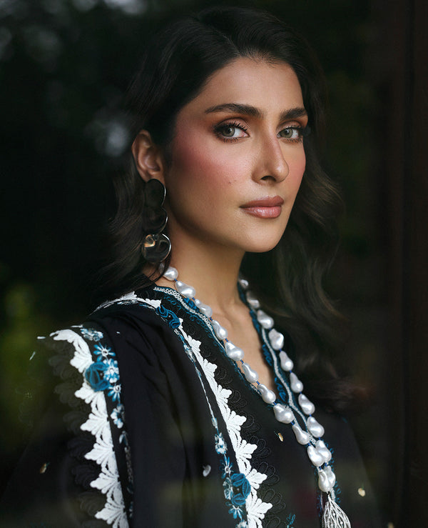 Dhanak-3PC Embroidered Shirt with Dhanak Embroidered Dupatta -113