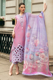 3 Pcs Embroidered Lawn Shirt with Printed Dupatta MS 2570B