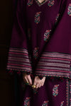 -3PC DHANAK EMBROIDERED SHIRT WITH DHANAK EMBROIDERED SHAWL AND TROUSER- 678