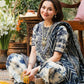 3PC-Printed Lawn Shirt With Voile Printed Dupatta-1542