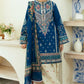 3 Piece Embroidered Lawn Shirt and Trouser with Printed Poly Lawn Dupatta ZS50L