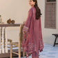 Dhanak-3PC Embroidered Shirt with Chiffon Embroidered Dupatta-1321W