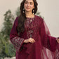Lawn-3PC Embroidered Shirt with Organza Embroidered Dupatta 1351W