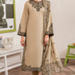 3PC DHANAK EMBROIDERED UNSTITCHED DRESS - 221