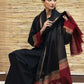 BR 1075B-3PC Dhanak suit with Woolen Shawll