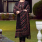 3 Piece Embroidered dhanak with Embroidered dhanak shawl BR 920