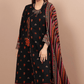 3 Piece - Unstitched Fully Embroided Dhanak Fabric With Wool Shawl KS 725