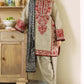 ZS 57-3 Piece Unstitched Heavy Embroidered Dhanak Suit ( Fine Printed Wool Shawl)