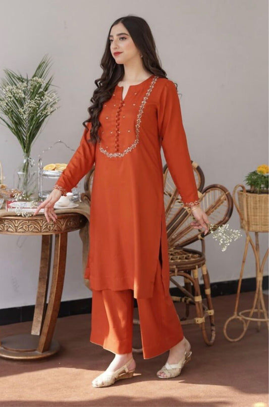 DHANAK UNSTITCH DRESS 218